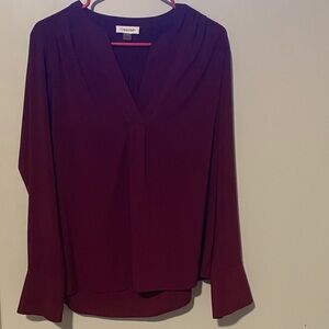 Calvin Klein Deep Purple Women's Blouse